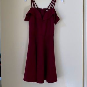 Burgundy dress